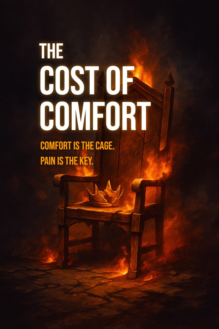 THE COST OF COMFORT  Comfort is the cage. Pain is the key. Build the discipline that sets you free.
