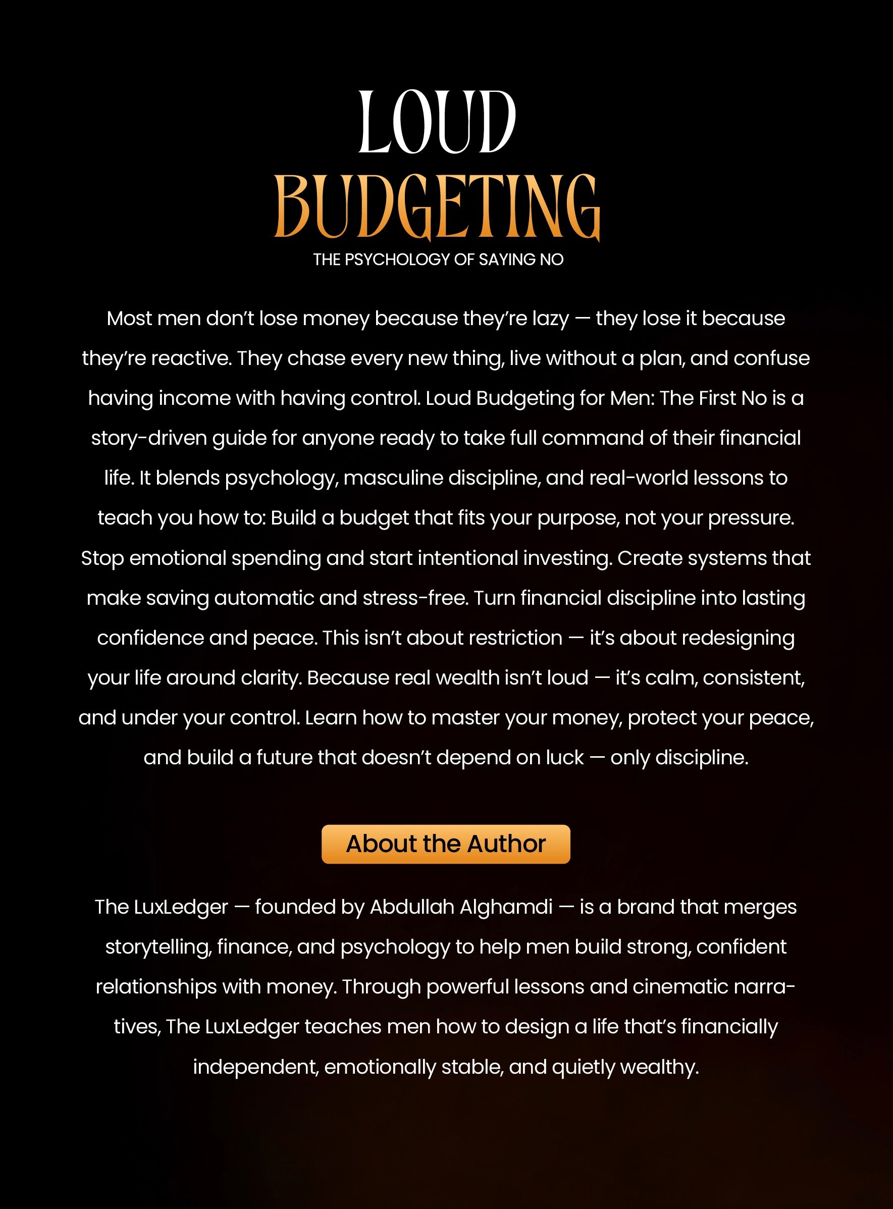 LOUD BUDGETING THE FIRST NO,  Learn to say no without guilt and start protecting your money with real boundaries.